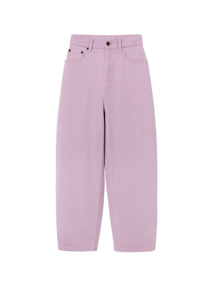 Pink Barrel Leg Jeans