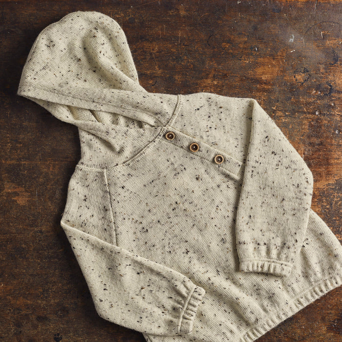 Plover Kids Hoodie - Merino Wool Speckle - Quail