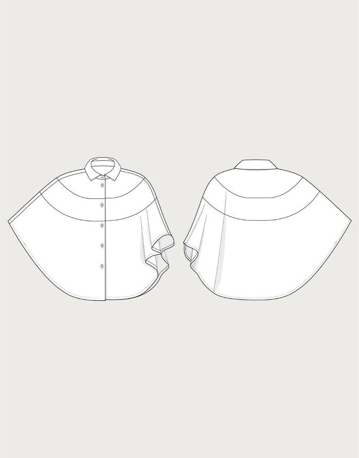 Poncho Shirt Sewing Pattern, The Assembly Line