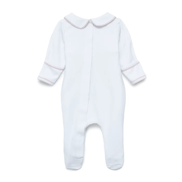 Poppy Smocked Footie — Pima Cotton Baby Girl Footie
