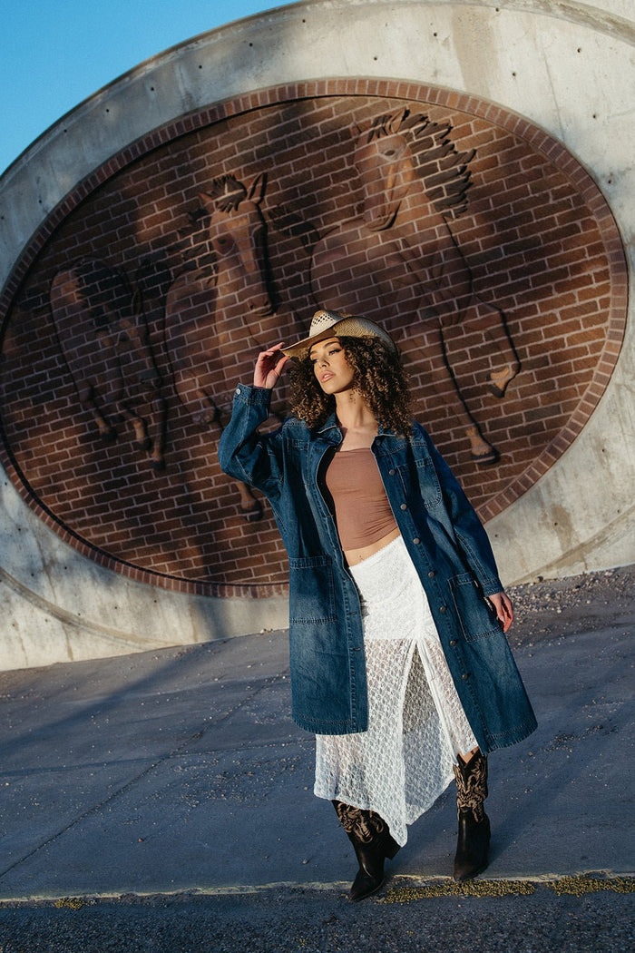 Prairie Drip Denim Jacket - FINAL SALE