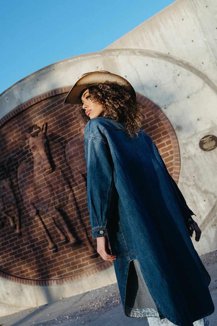 Prairie Drip Denim Jacket - FINAL SALE