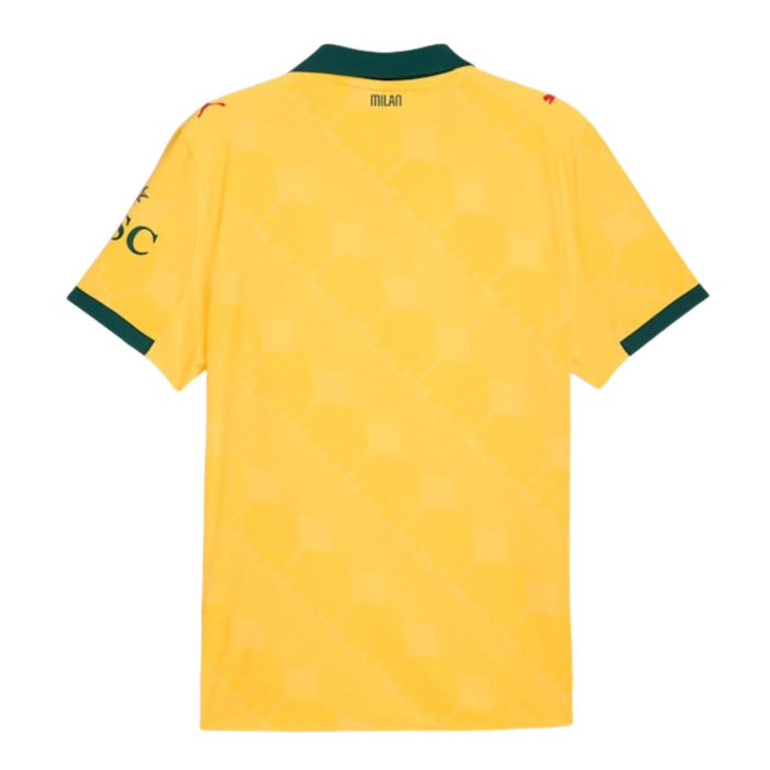 Puma Men's AC Milan Authentic Third Jersey 25/26 (Sunny Yellow/Dark Myrtle) | SoccerWearhouse