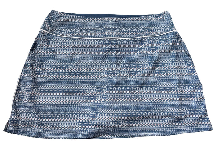 Puma Women's Blue, White & Pink Print Golf Skort Size L