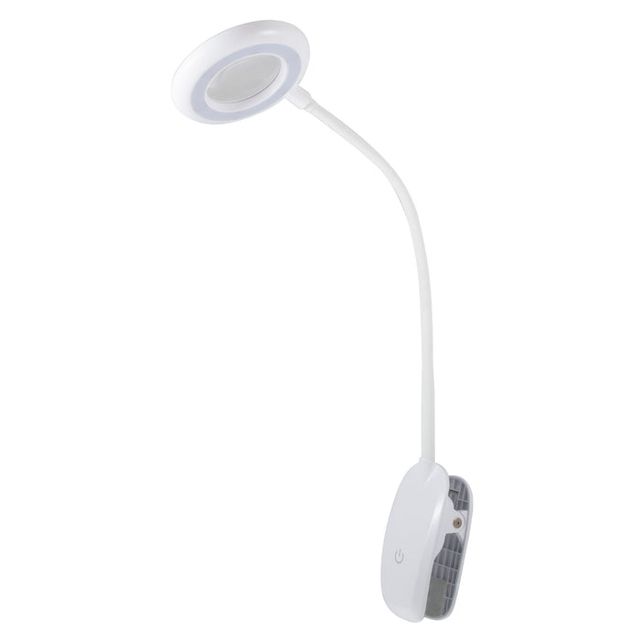 Purelite Clip-On Lamp - ClipOn - White | LED for Sewing, Crafts & Reading | CFPL34