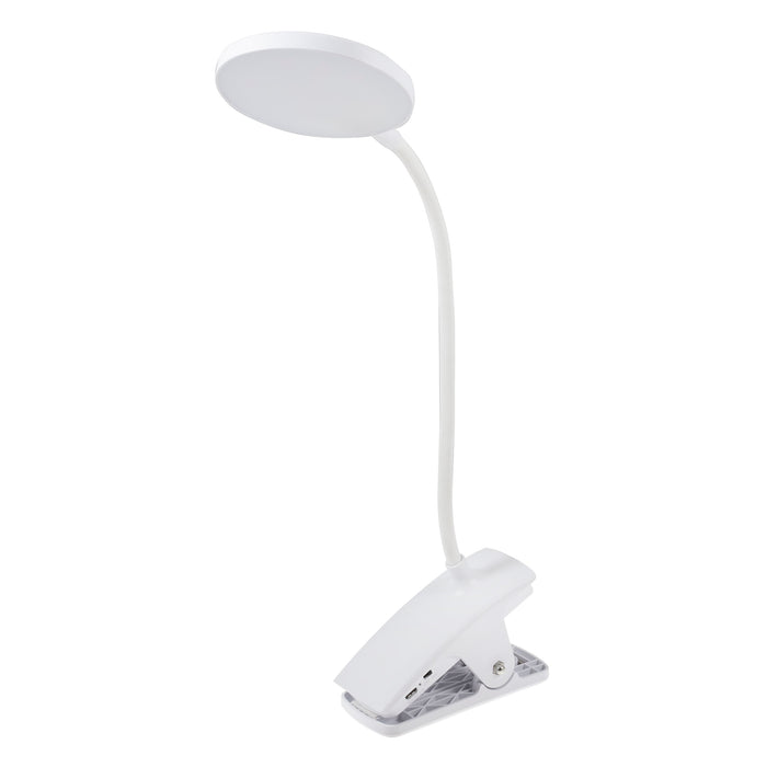 Purelite Clip-On Lamp | Rechargeable ClipOn | White for Sewing, Crafts & Reading | CFPL31