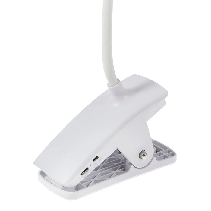 Purelite Clip-On Lamp | Rechargeable ClipOn | White for Sewing, Crafts & Reading | CFPL31