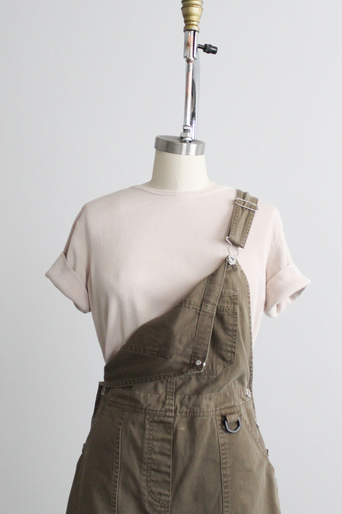 putty silk knit tee