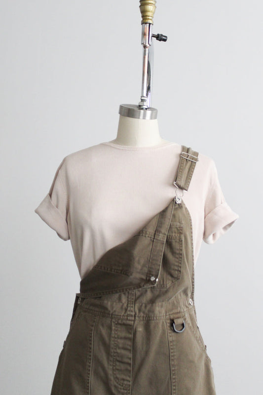putty silk knit tee