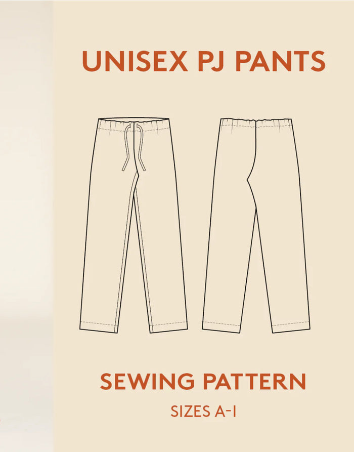 Pyjama Pants Unisex Sewing Pattern, Unisex Pajama Pant Wardrobe by Me