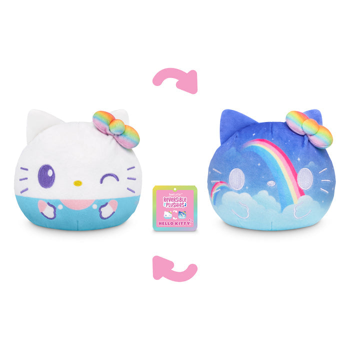 Rainbow Skies Hello Kitty 4" Reversible Plushie