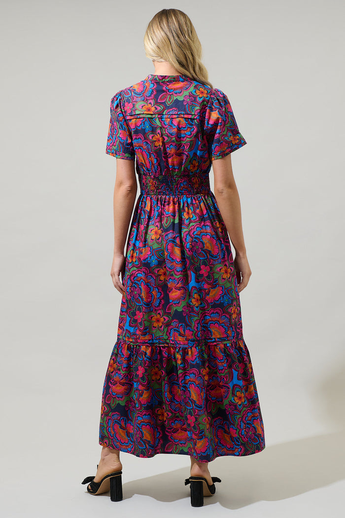 Raveena Midnight Belraj Poplin Maxi Dress