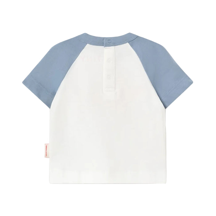 TINYCOTTONS Red Dog Graphic Baby Tee Off White available at smol