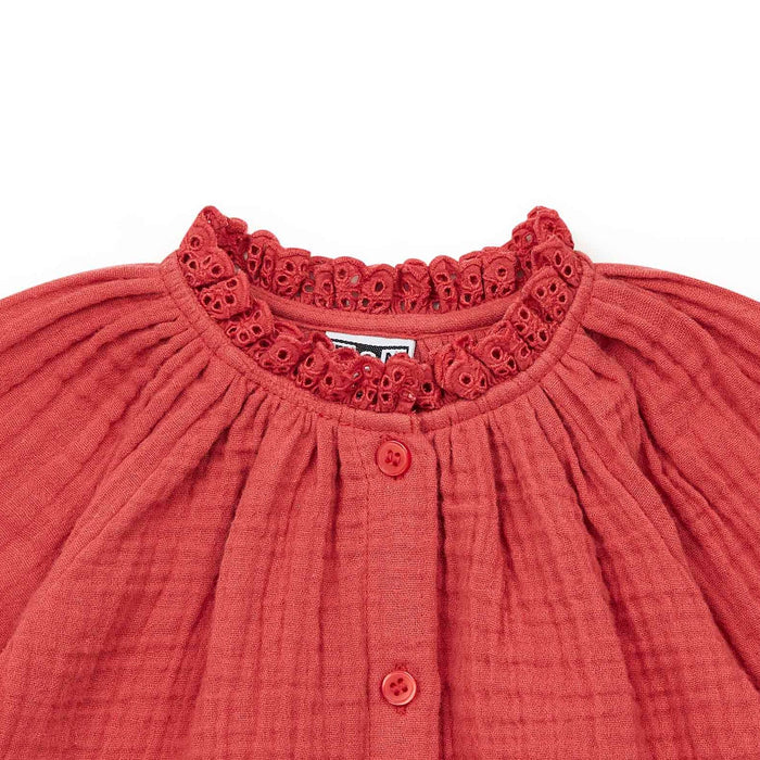 Bonton Reina Blouse Baby Rose Wood Shirt