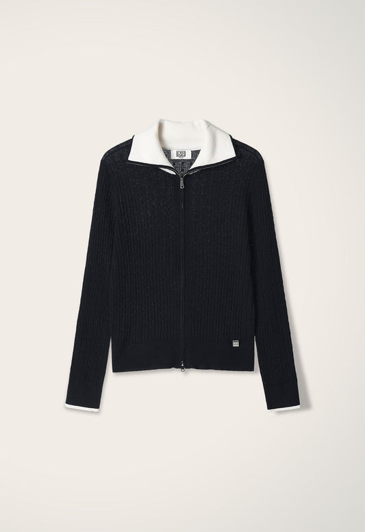 Garen Zip Collar Cardigan
