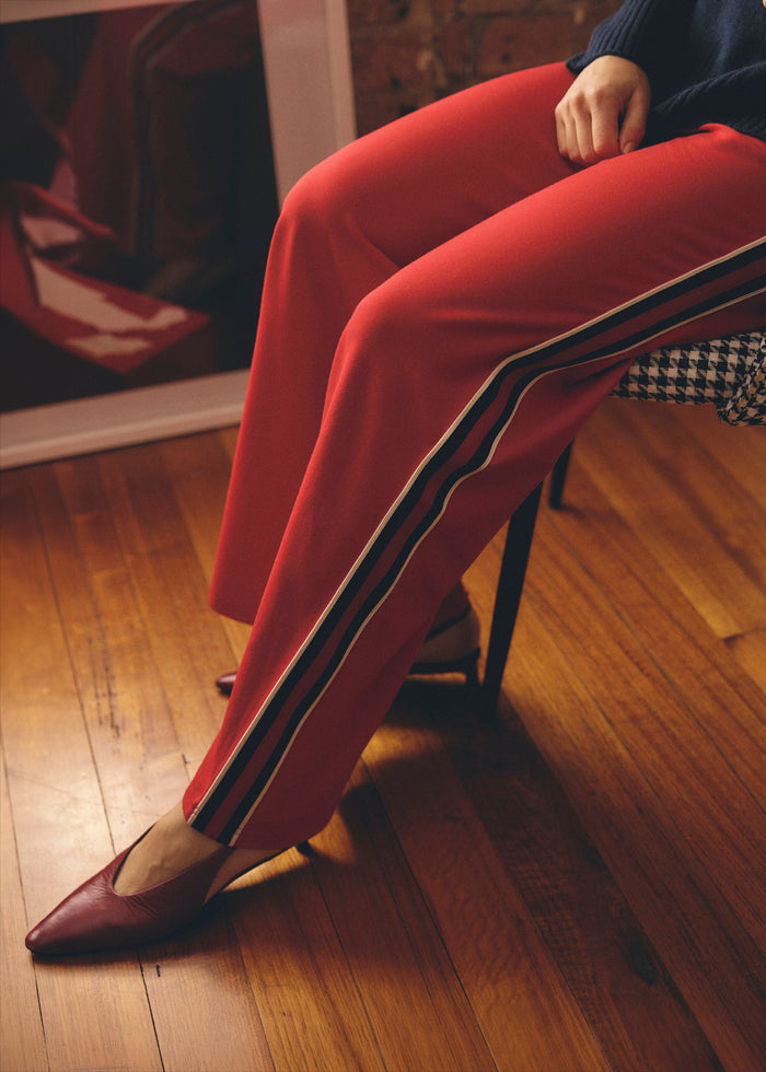 Retreat Ponti Pant In Red