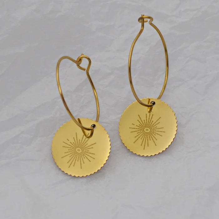 RETRO GOLD PLATED EARRINGS by CRUX