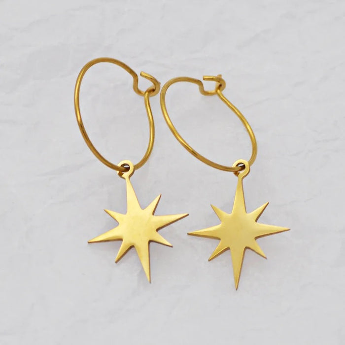 RETRO GOLD PLATED EARRINGS by CRUX