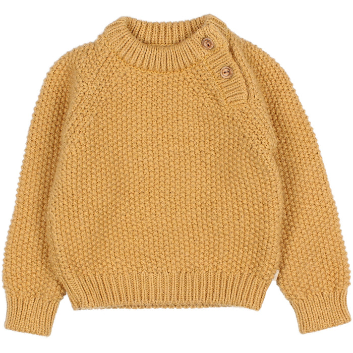 Buho Rice Knit Baby Jumper Amber