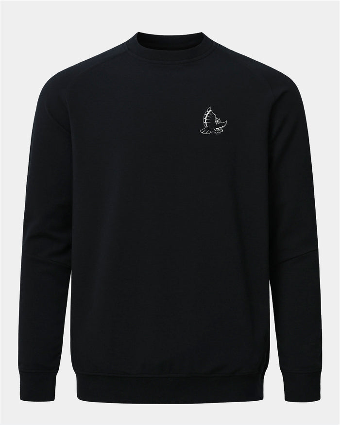 Rice Meridian Black Crewneck