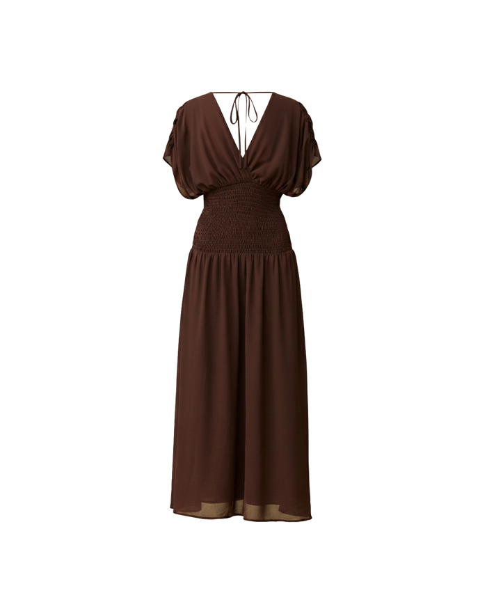 RILEY SHIRRED MAXI DRESS JAVA