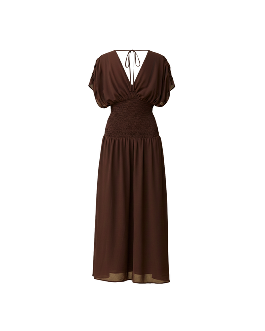 RILEY SHIRRED MAXI DRESS JAVA
