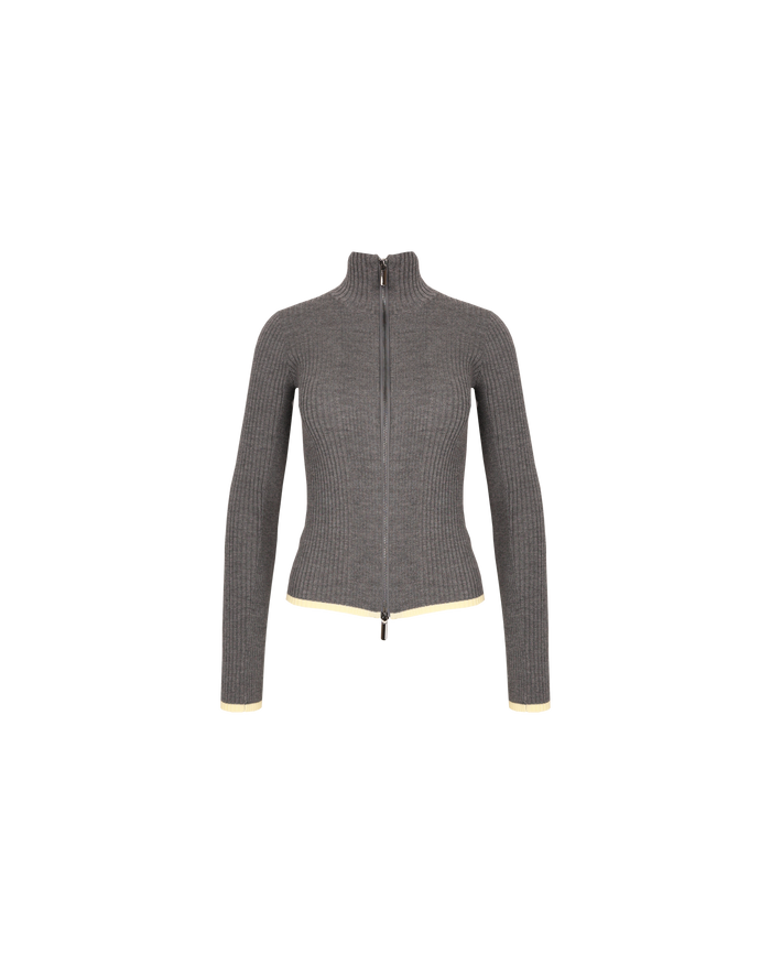 ROCKIE CARDIGAN CHARCOAL BUTTER