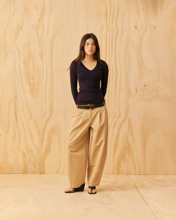 ROCKIE V-NECK LONG SLEEVE JAVA