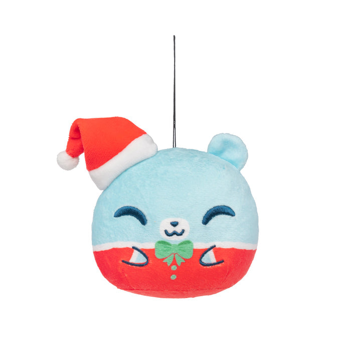 Santa Bear Plushie Ornament