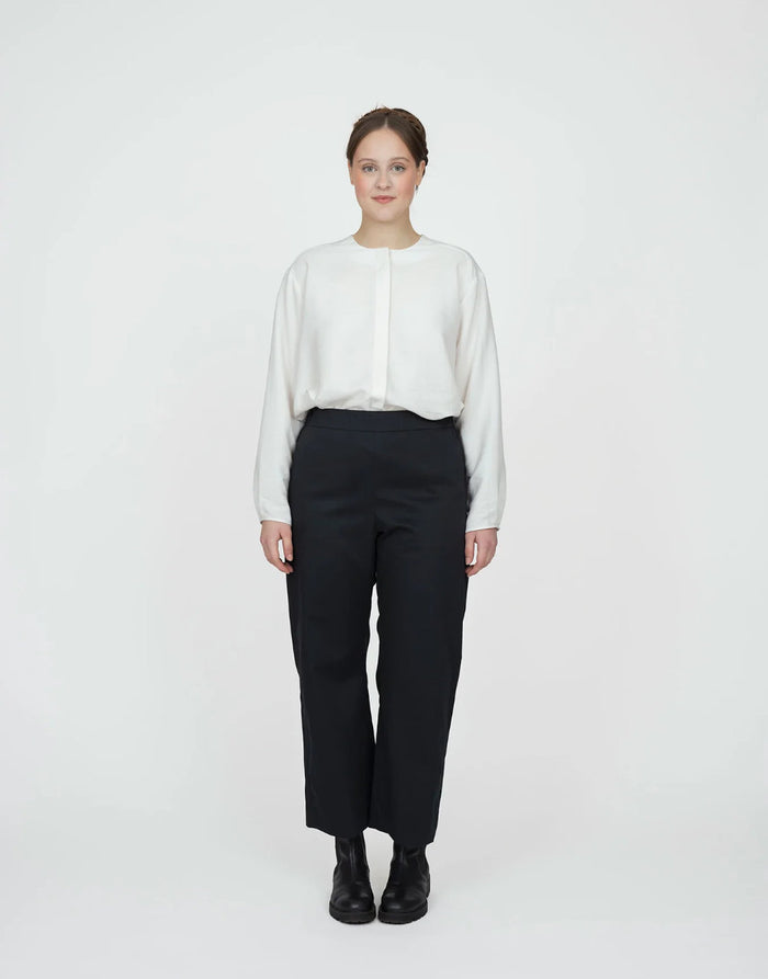 Scarf Collar Shirt Sewing Pattern, The Assembly Line