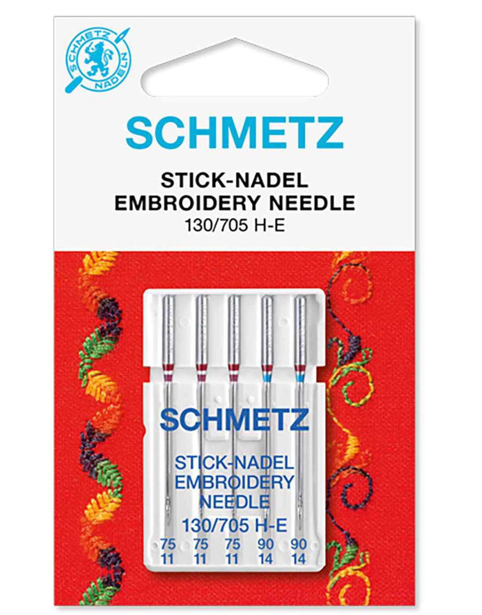 Schmetz Sewing Machine Needles - Embroidery - Assorted Sizes