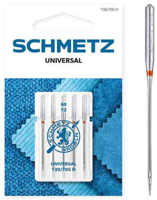 Schmetz Sewing Machine Needles - Universal - Medium Fabric 80/12