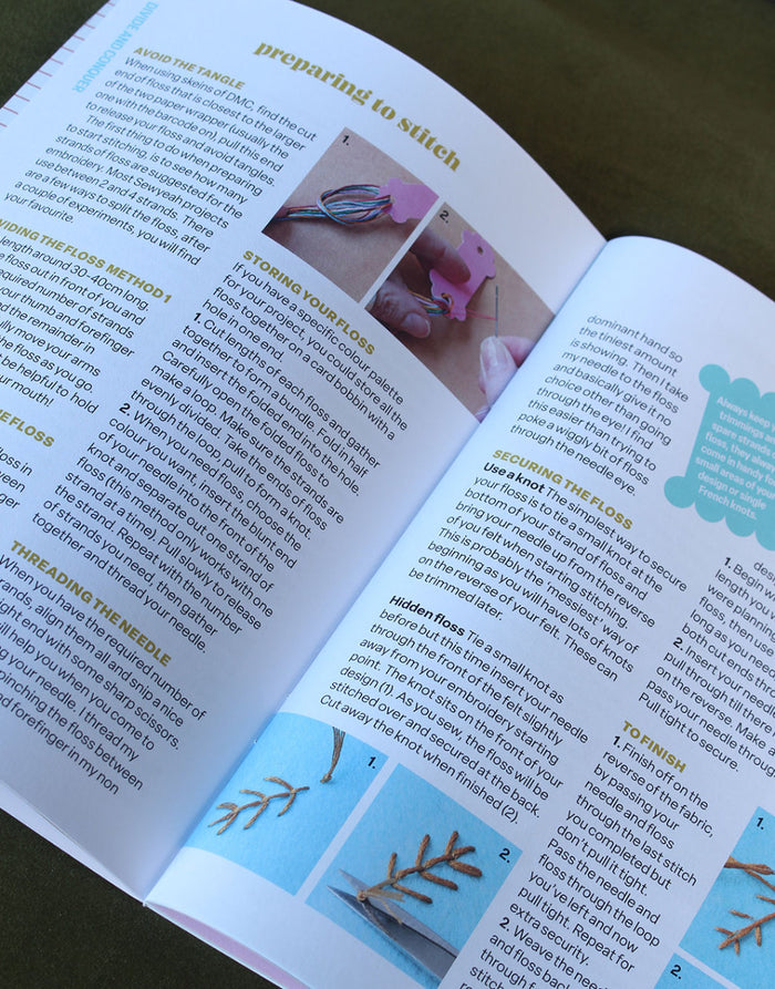 Sewyeah Social Club Handbook, Embroidery Journal & Reference Guide