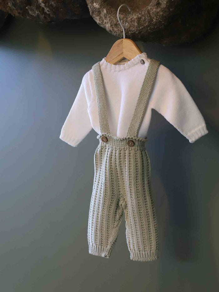Shoulder Straps Trousers Dry Green