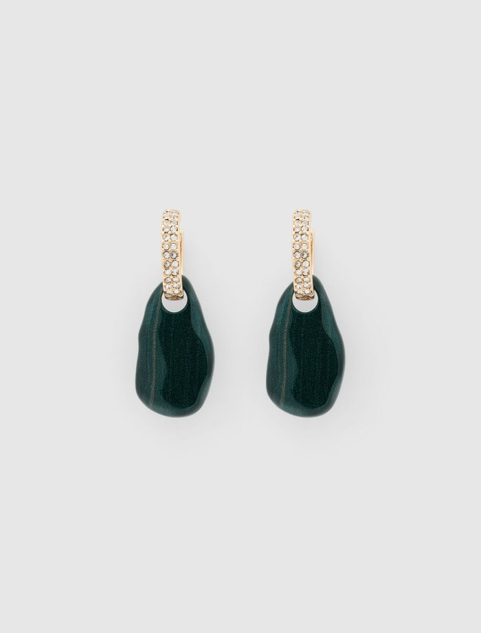 Signature Prudence Earrings 0 Green Gold Forever New