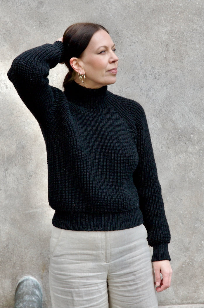 Slim Fit Rib Knit Sweater