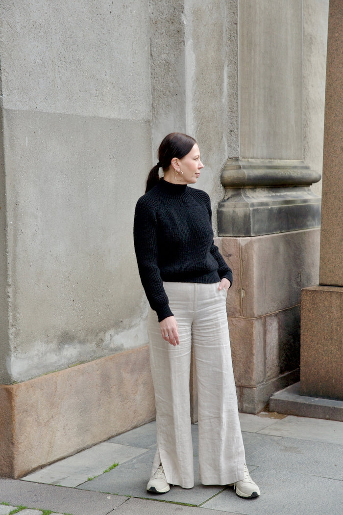 Slim Fit Rib Knit Sweater