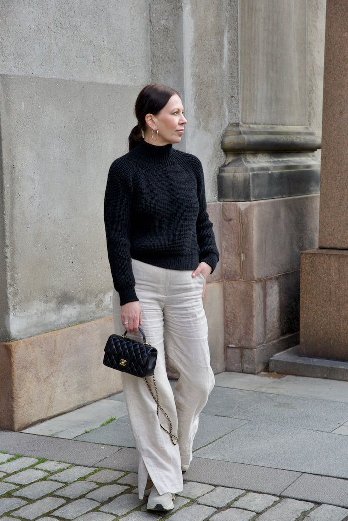 Slim Fit Rib Knit Sweater