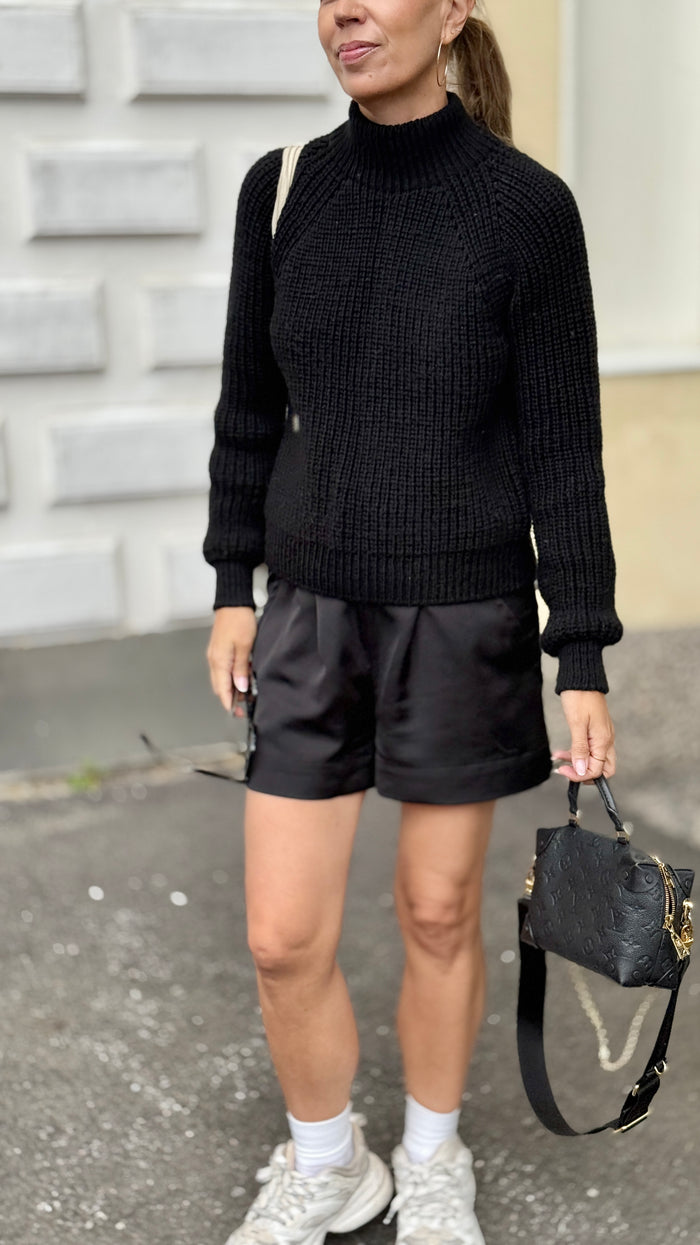 Slim Fit Rib Knit Sweater