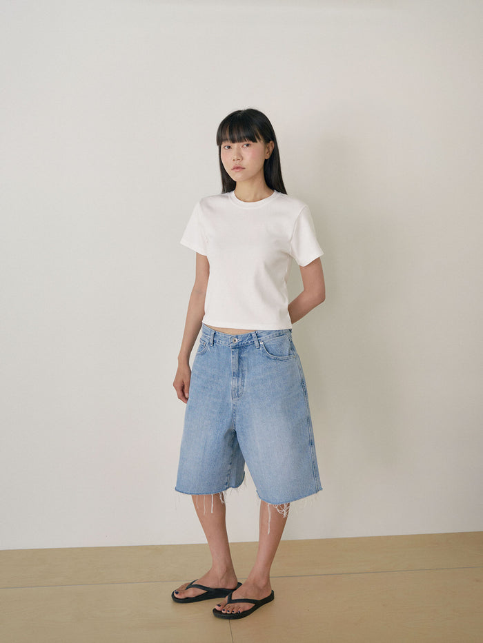 Soft Rib Short Sleeve - Ivory