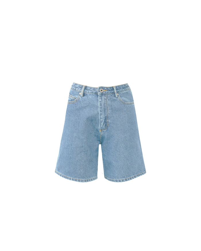 SOLAR RELAXED SHORT LIGHT BLUE