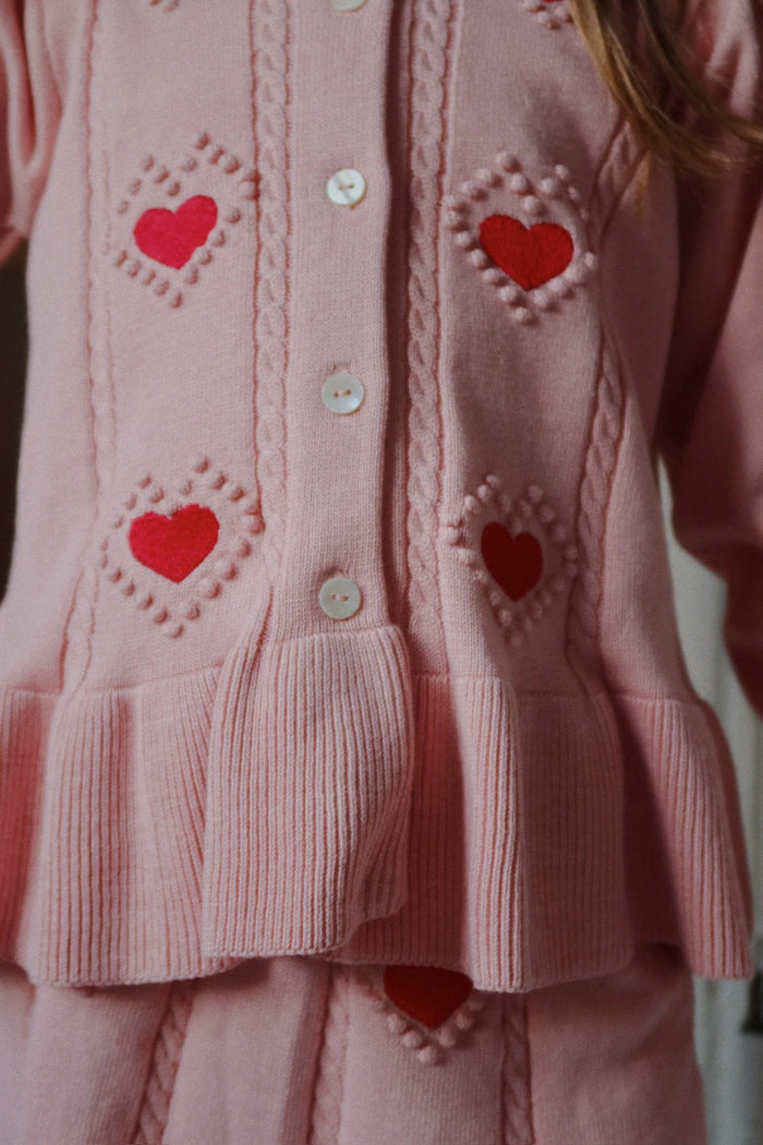 Soleil Cardigan Silver Pink