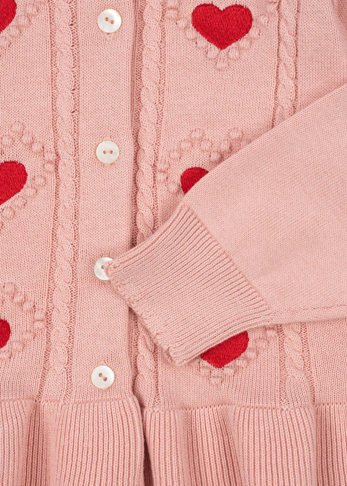 Soleil Cardigan Silver Pink
