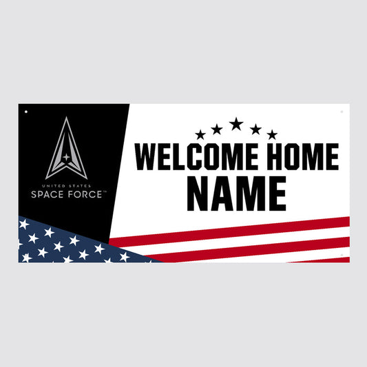 Space Force Welcome Home Custom Sign (White)*