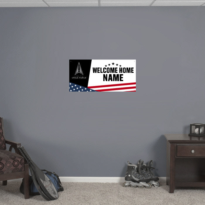 Space Force Welcome Home Custom Sign (White)*