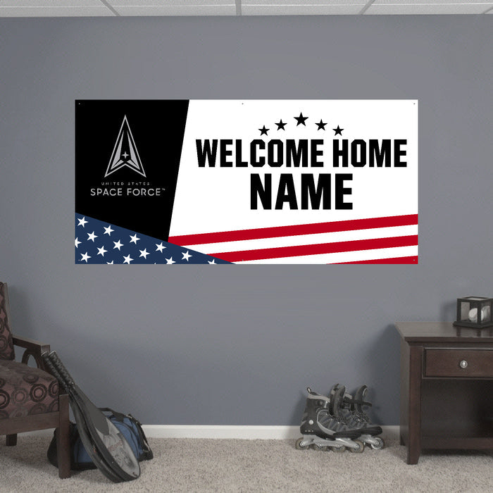 Space Force Welcome Home Custom Sign (White)*