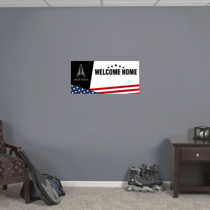Space Force Welcome Home Custom Sign (White)*