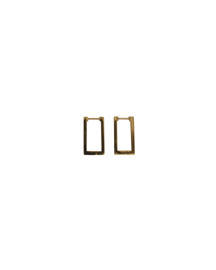 SQUARE HOOP GOLD
