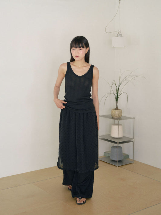 Summer V-neck Sleeveless - Black