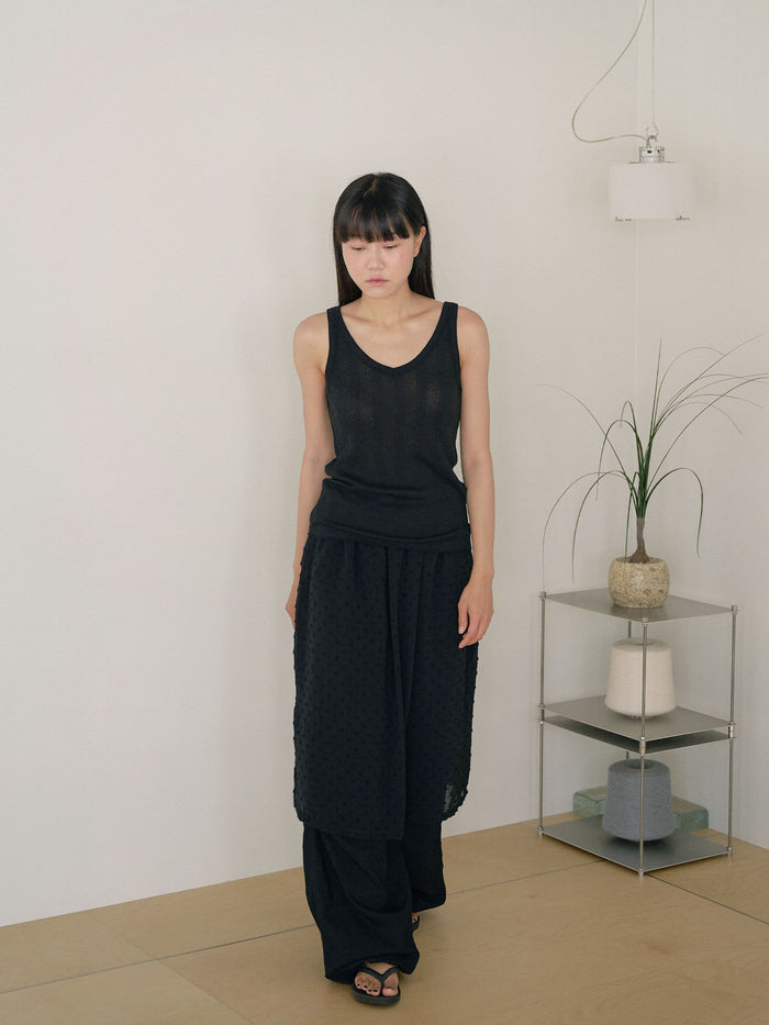Summer V-neck Sleeveless - Black